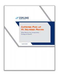 Customer Pick-Up vs. Delivered Pricing White Paper Cover.