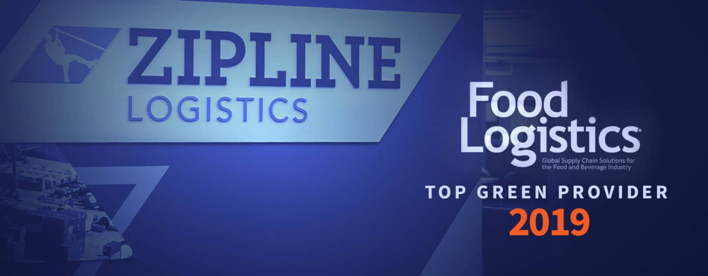 Zipline Logistics Awarded as 2019 Top Green Provider