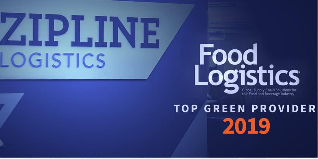 Zipline Logistics Awarded As 2019 Top Green Provider